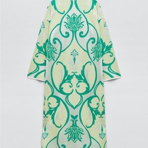 Zara Jacquard Knit Tunic Dress